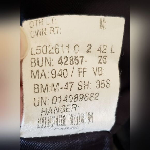 Lauren Ralph Lauren Men's Charcoal Gray and Blue Wool & Cashmere Blend S… - Picture 9 of 13